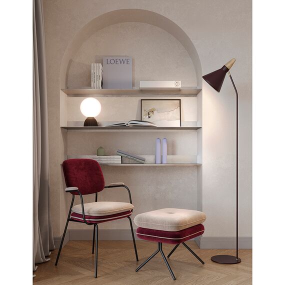 Стул с подлокотниками Pea, велюр, бордовый/бежевый, Bergenson Bjorn, изображение 10