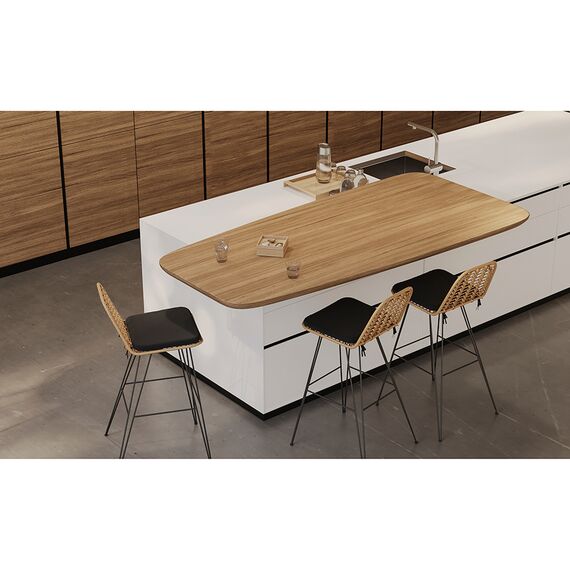 Стул барный Vetle Flat, ротанг, Bergenson Bjorn, изображение 7