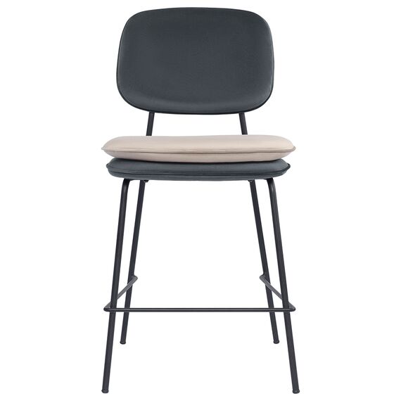 Стул полубарный Pea, велюр, темно-серый/бежевый, Bergenson Bjorn, изображение 4