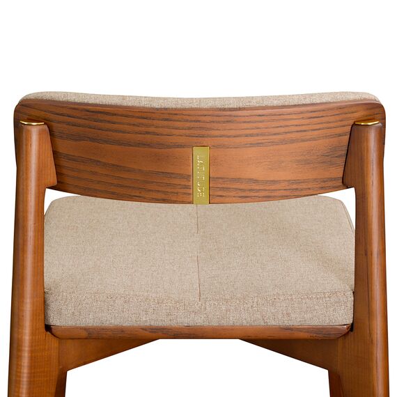 Стул полубарный Aska, рогожка, орех/бежевый, LATITUDE, изображение 5