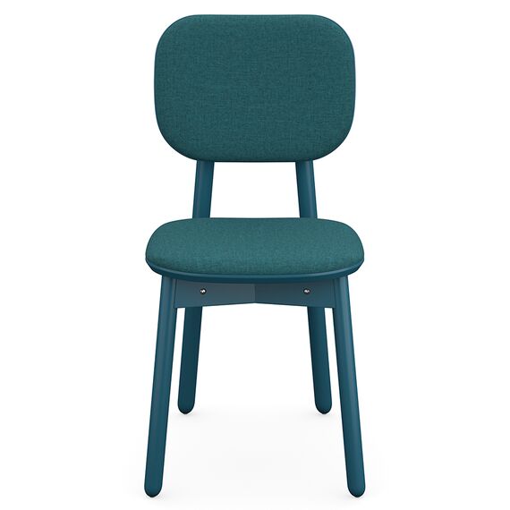 Стул с обивкой Saga, рогожка, сине-зеленый, LATITUDE, изображение 2