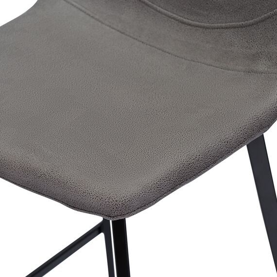 Стул полубарный Hugh, экокожа, темно-серый, Bergenson Bjorn, изображение 15