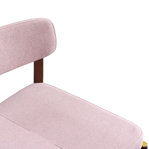 Стул полубарный Aska, рогожка, орех/розовый, LATITUDE, изображение 4