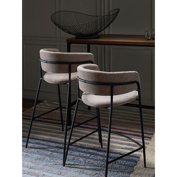 Стул полубарный Helning, мягкий шенилл, капучино, Bergenson Bjorn, изображение 5