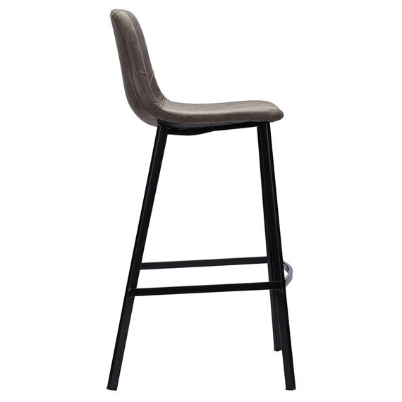 Стул полубарный Hugh, экокожа, серо-коричневый, Bergenson Bjorn, изображение 7