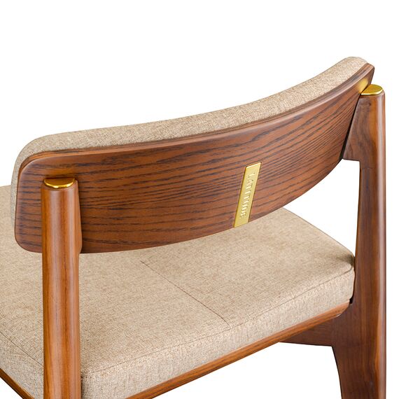 Стул полубарный Aska, рогожка, орех/бежевый, LATITUDE, изображение 6