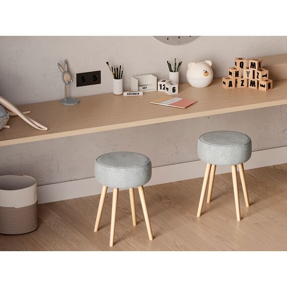 Табурет Carter, букле, серо-голубой, Bergenson Bjorn, изображение 2