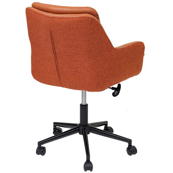 Стул на колесиках Allar, экокожа, рогожка, коричневый, Bergenson Bjorn, изображение 8