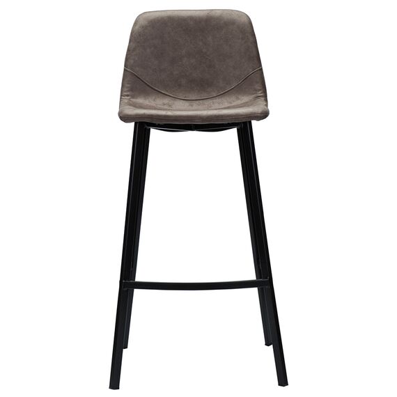 Стул полубарный Hugh, экокожа, серо-коричневый, Bergenson Bjorn, изображение 6