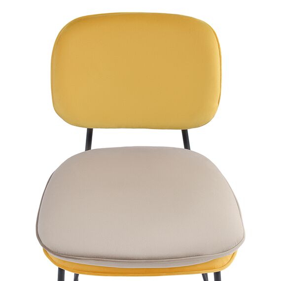 Стул полубарный Pea, велюр, желтый/бежевый, Bergenson Bjorn, изображение 12