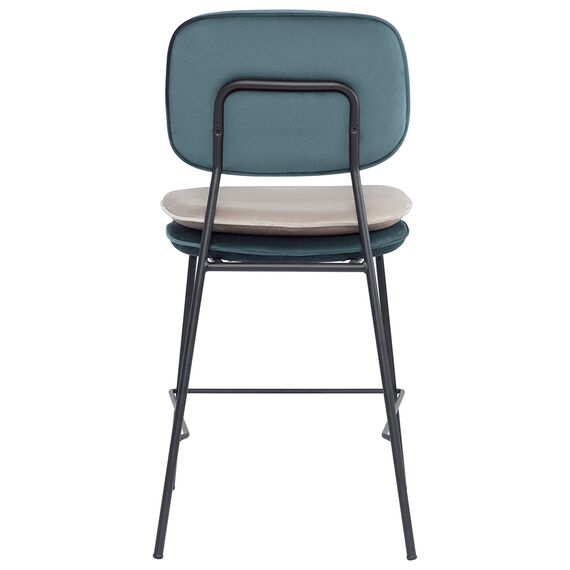 Стул полубарный Pea, велюр, сине-зеленый/бежевый, Bergenson Bjorn, изображение 7