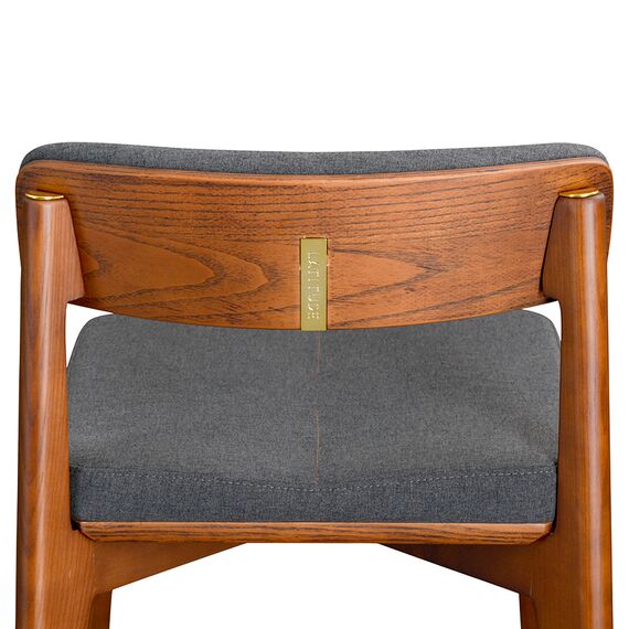 Стул полубарный Aska, рогожка, орех/темно-серый, LATITUDE, изображение 6