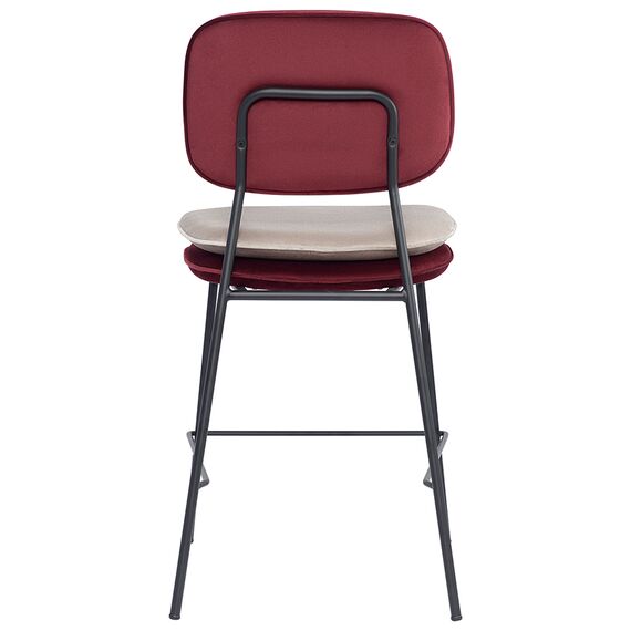 Стул полубарный Pea, велюр, бордовый/бежевый, Bergenson Bjorn, изображение 9