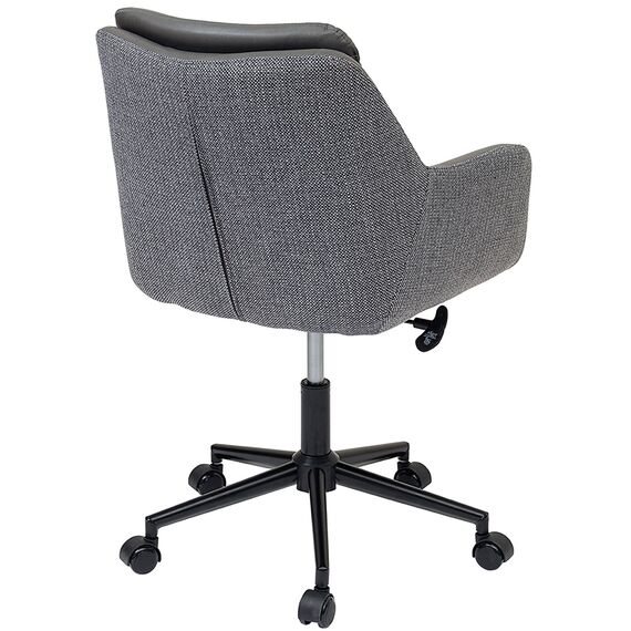 Стул на колесиках Allar, экокожа, рогожка, серый, Bergenson Bjorn, изображение 8