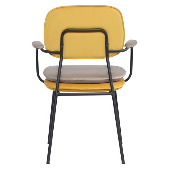 Стул с подлокотниками Pea, велюр, желтый/бежевый, Bergenson Bjorn, изображение 20