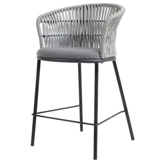 Стул полубарный Haugen, темно-серый/светло-серый, Bergenson Bjorn