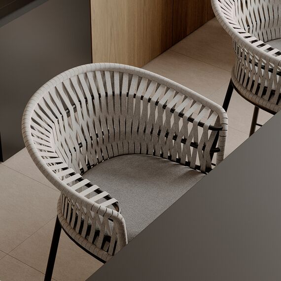 Стул полубарный Haugen, темно-серый/светло-серый, Bergenson Bjorn, изображение 8