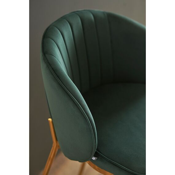 Стул полубарный Coral, велюр, темно-зеленый, Bergenson Bjorn, изображение 9