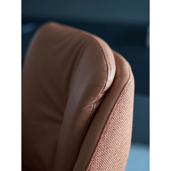 Стул на колесиках Allar, экокожа, рогожка, коричневый, Bergenson Bjorn, изображение 5