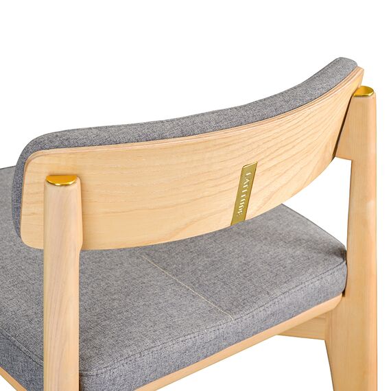 Стул полубарный Aska, рогожка, ясень/серый, LATITUDE, изображение 6