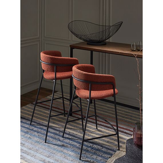 Стул полубарный Helning, букле, терракота, Bergenson Bjorn, изображение 7