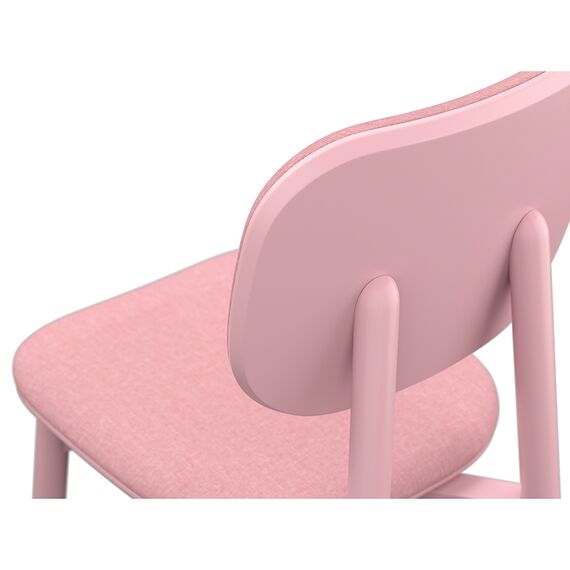 Стул с обивкой Saga, рогожка, розовый, LATITUDE, изображение 4