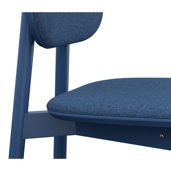 Стул с обивкой Saga, рогожка, синий, LATITUDE, изображение 5