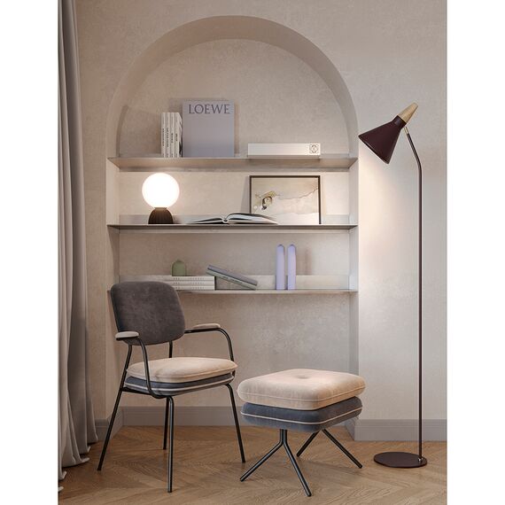 Стул с подлокотниками Pea, велюр, темно-серый/бежевый, Bergenson Bjorn, изображение 4