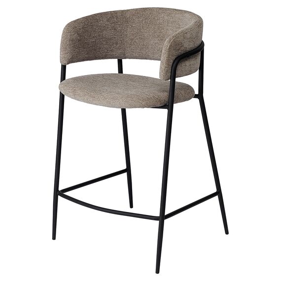 Стул полубарный Helning, мягкий шенилл, капучино, Bergenson Bjorn