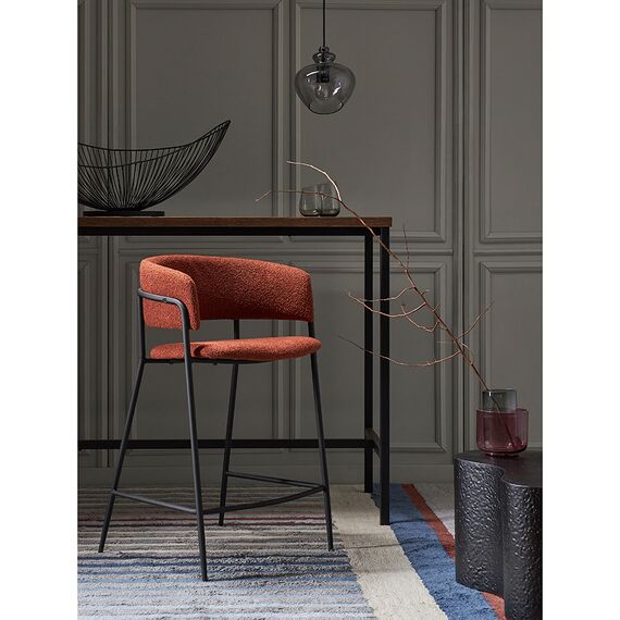 Стул полубарный Helning, букле, терракота, Bergenson Bjorn, изображение 4