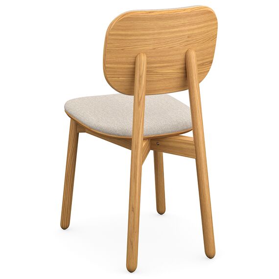 Стул с обивкой Saga, рогожка, бежевый, LATITUDE, изображение 3