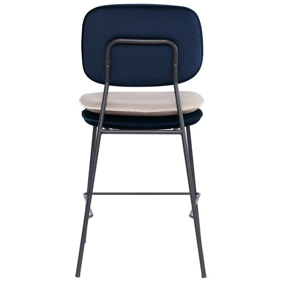 Стул полубарный Pea, велюр, темно-синий/бежевый, Bergenson Bjorn, изображение 7