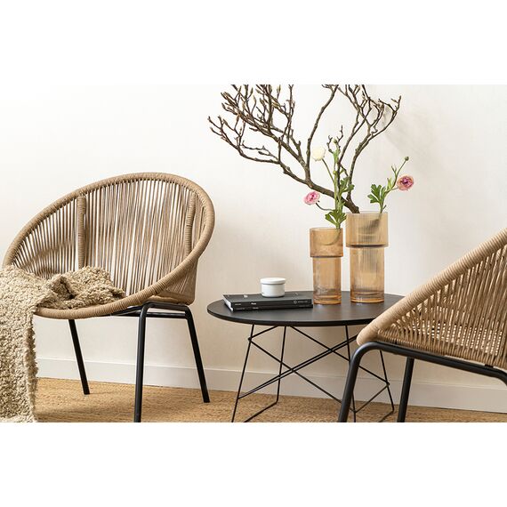 Ваза Ivet, 25 см, бежевая, Bergenson Bjorn, изображение 2