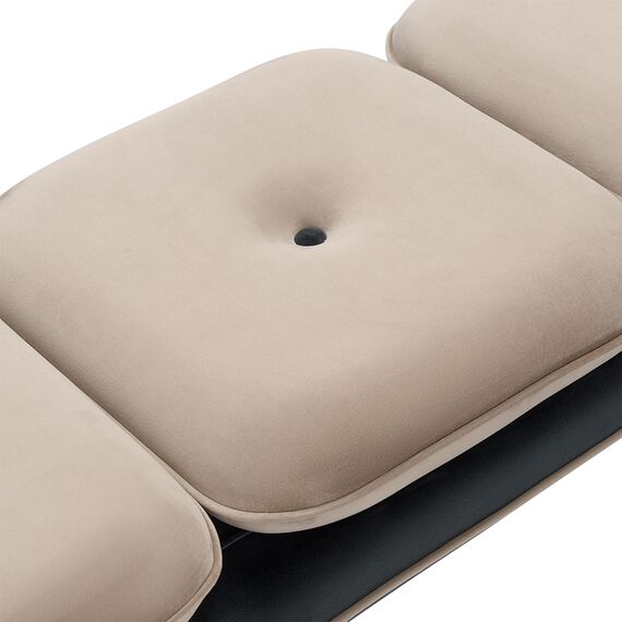 Банкетка Pea, велюр, бежевая/темно-серая, Bergenson Bjorn, изображение 8