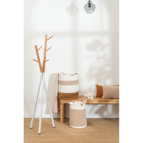 Вешалка напольная Amundsen, 172 см, белая/натуральное дерево, Bergenson Bjorn, изображение 2