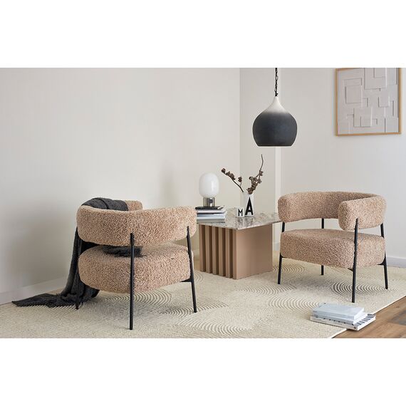 Кресло HugMe, букле, миндальное молоко, Bergenson Bjorn, изображение 3