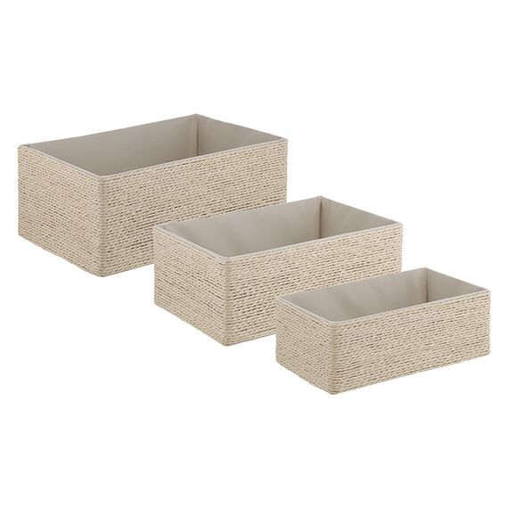 Корзина для хранения Lian, 26х16х10 см, светло-бежевая, Bergenson Bjorn, изображение 3