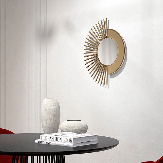 Зеркало настенное lys, 43х50,8 см, латунь, Bergenson Bjorn, изображение 5