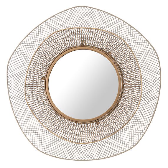 Зеркало настенное Vinger, 79 см, бежевое/золотое, Bergenson Bjorn