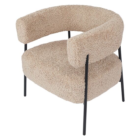 Кресло HugMe, букле, миндальное молоко, Bergenson Bjorn