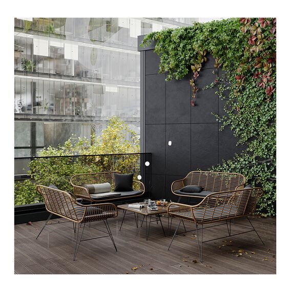 Кушетка Vetle Bent, 125х68х81 см, ротанг, Bergenson Bjorn, изображение 7