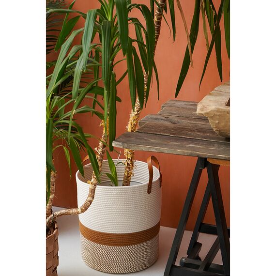 Корзина для хранения Moen 40х45 см, бежевая/горчичная, Bergenson Bjorn, изображение 3