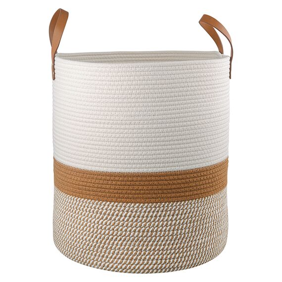 Корзина для хранения Moen 40х45 см, бежевая/горчичная, Bergenson Bjorn