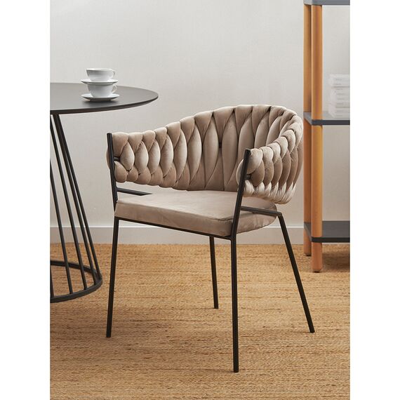 Кресло Lind, велюр, бежевое, Bergenson Bjorn, изображение 3