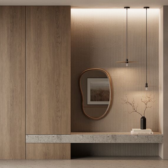 Зеркало настенное Torhill, 64х99 см, коричневое, Bergenson Bjorn, изображение 4