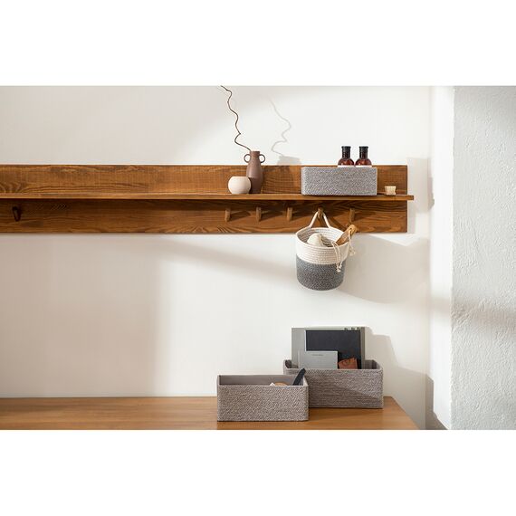 Корзина для хранения Lian, 30х20х12 см, светло-серая, Bergenson Bjorn, изображение 5