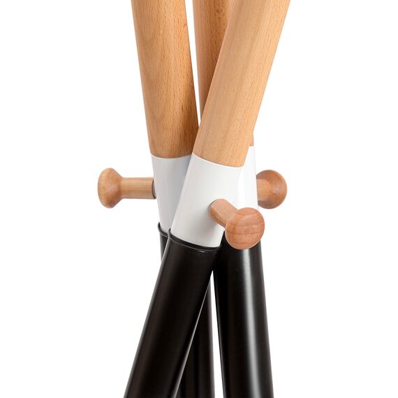 Вешалка напольная Amundsen, 172 см, черно-белая/натуральное дерево, Bergenson Bjorn, изображение 6
