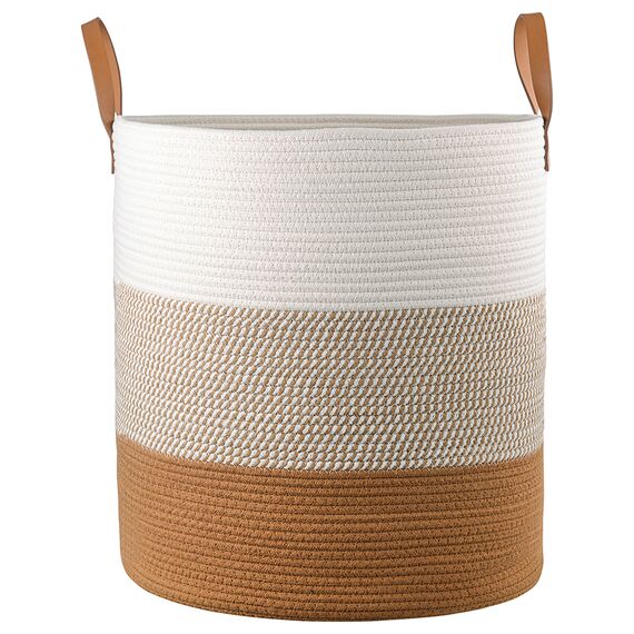 Корзина для хранения Moen 45х50 см, бежевая/горчичная, Bergenson Bjorn