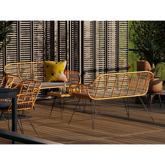 Кушетка Vetle Bent, 125х68х81 см, ротанг, Bergenson Bjorn, изображение 10