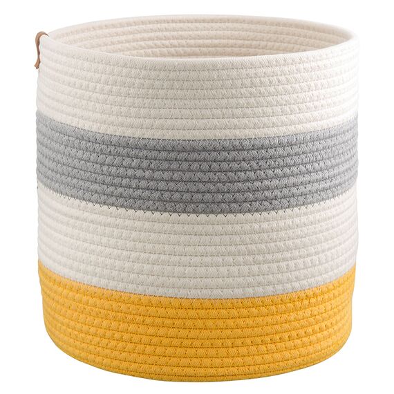 Корзина для хранения Ciary, 30х30 см, бежевая/серая/горчичная, Bergenson Bjorn